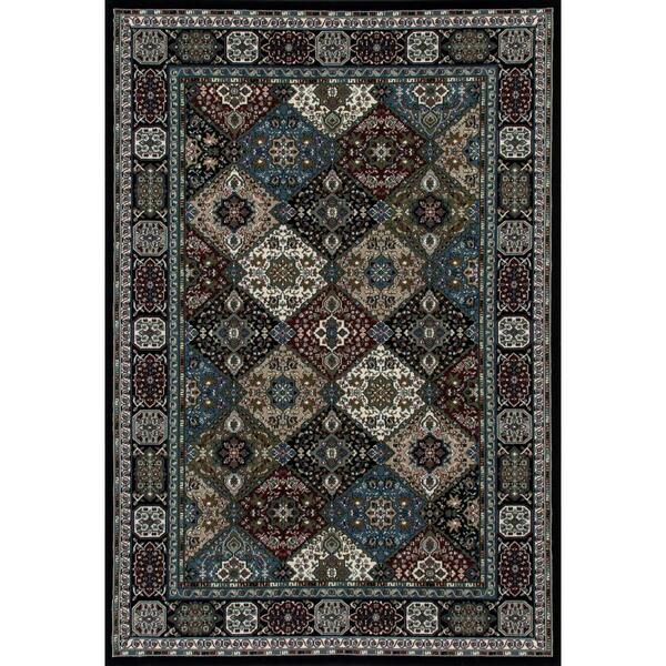 Art Carpet 7 X 10 Ft. Kensington Collection Patchwork Woven Area Rug, Black 841864103910
